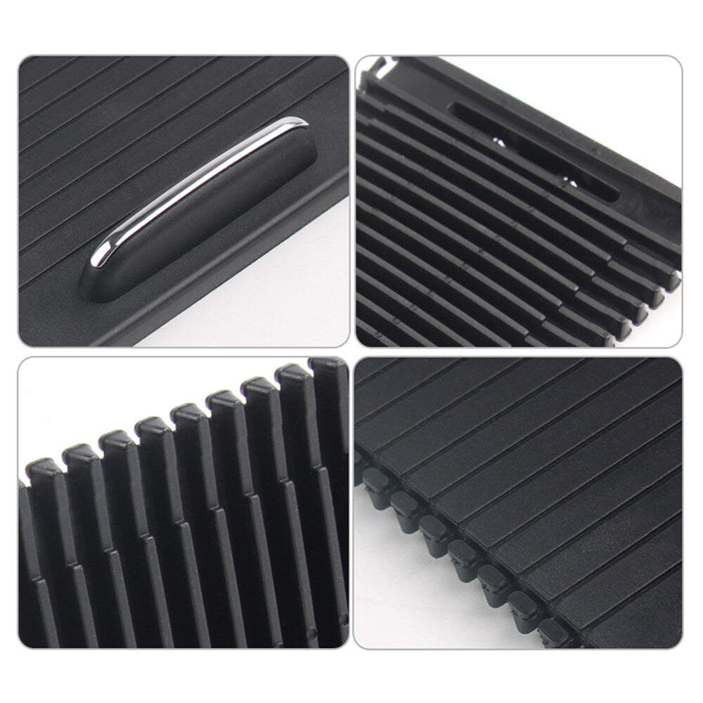 Roller Blind Center Console Cup Holder Fit for Mercedes E C W204 W212 C207 Black Q