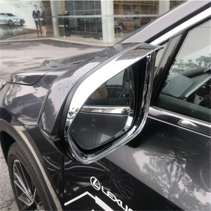 Chrome Rearview Mirror Rain Eyebrow Frame Trim for Lexus NX 250 350 450h 2022-23