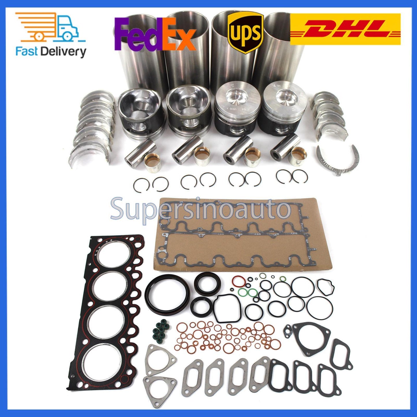 Overhaul Rebuild Kit For Deutz BF4M1011F Engine Bobcat Skid Steer Loader 863 864