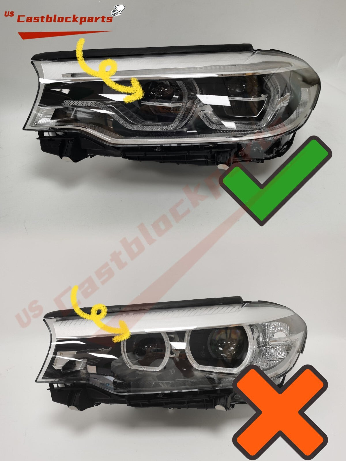 Left LED Adaptive Headlight Headlamp W/AFS For 2017-2020 5 M5 G30 G31 n