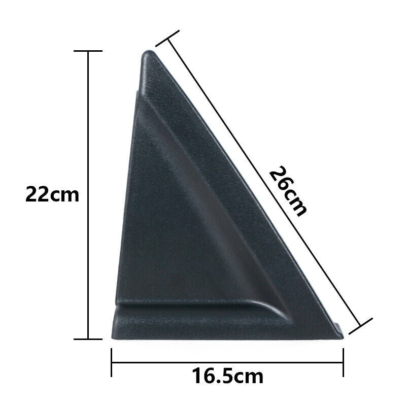 1 Pair Rear Door Delta Molding Triangle Plate Cover for Kia Spectra 2004-2009