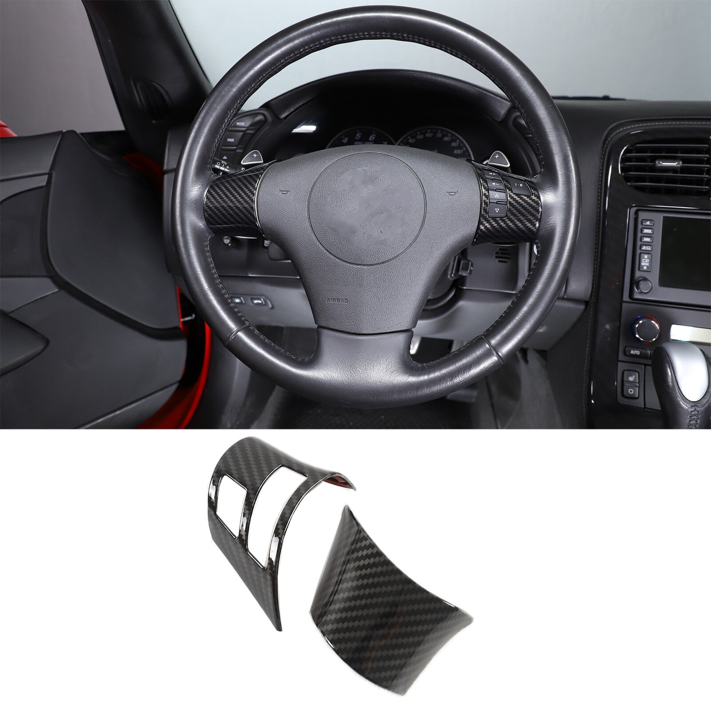 1pcs Carbon Fiber Gear Shift Frame Interior for Chrysler 300 2005-07- v