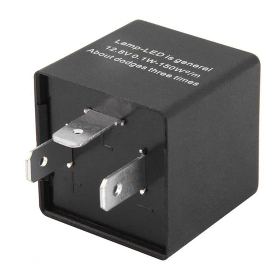 12V 3 Pin Adjustable LED Flasher Relay Car Turn Signal Indicator Blinker Light Q
