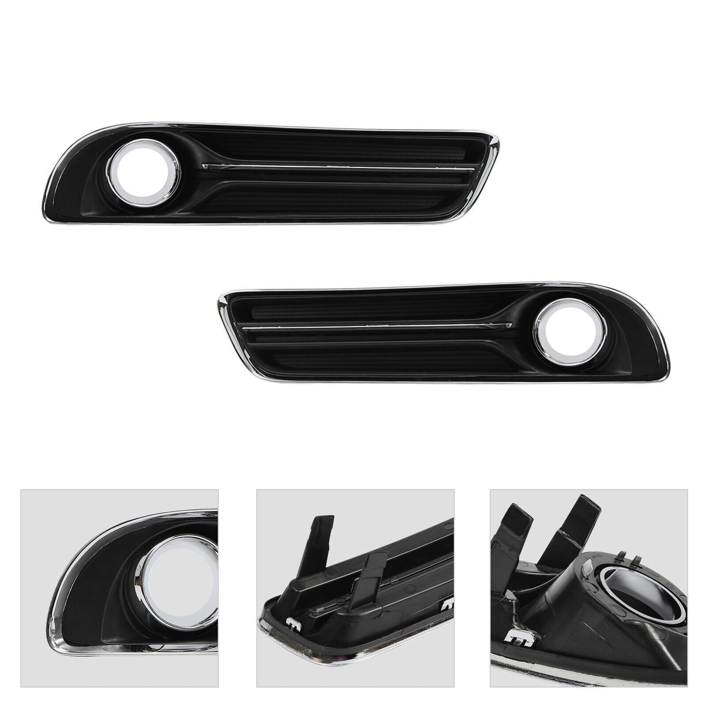 Pair Front Fog Light Lamp Trim Lamp Set Accessories for Chrysler 300 2011-2014