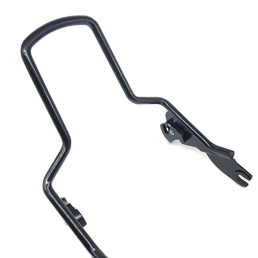 Motorcycle backrest Sissy bar rack fits for Harley Street Glide Road King in black.
