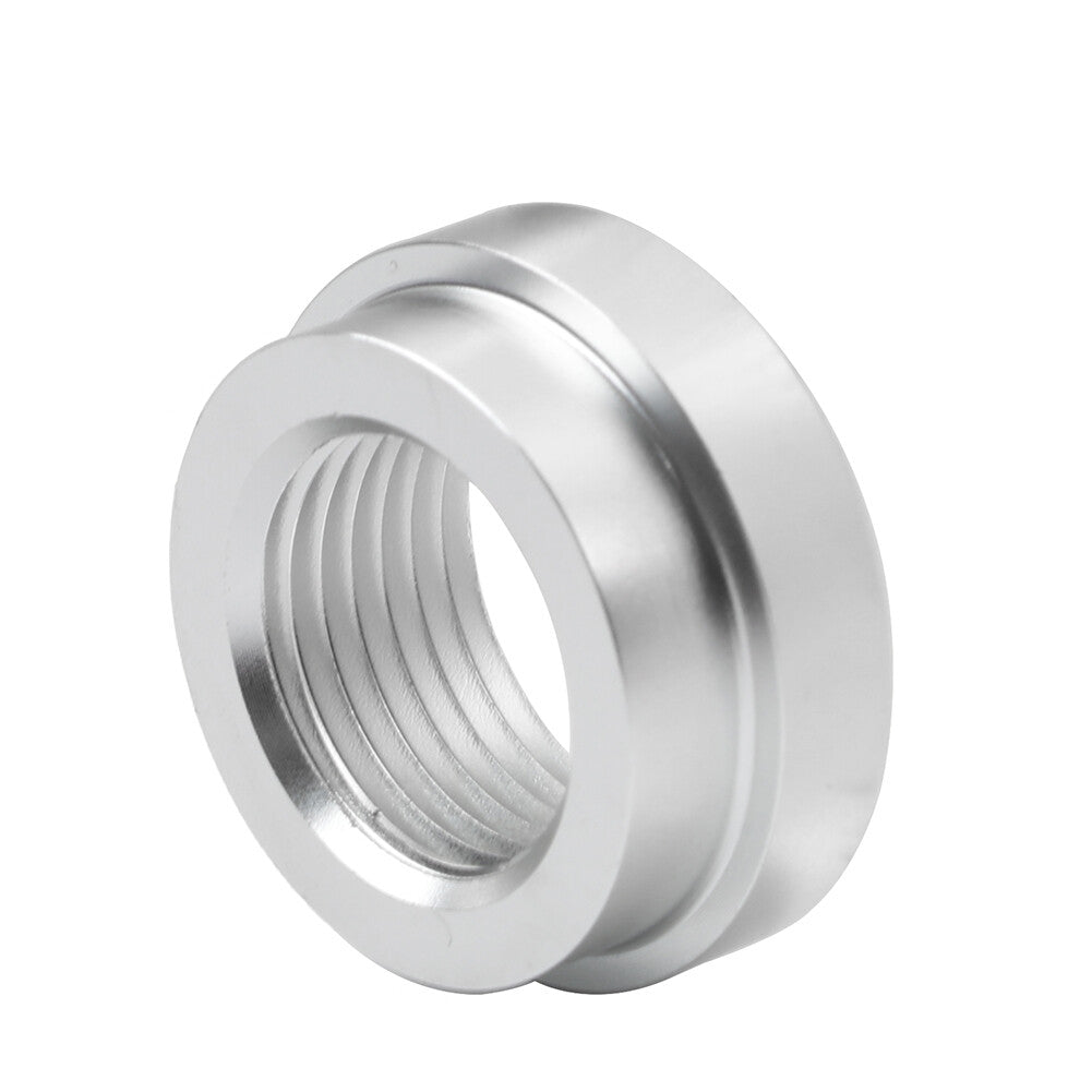 1Pcs 3/8NPT Silver Aluminum Weld On/In Flange Fuel Fitting Bung Female Thread