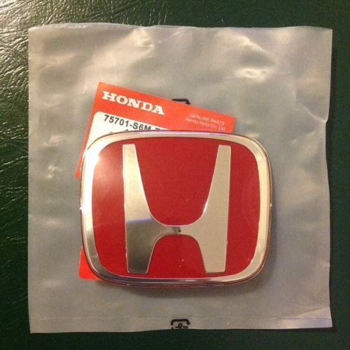 for Honda for Civic Red H JDM Emblems 06-11 Rear/Trunk/back 2dr Coupe Rear Only NEW