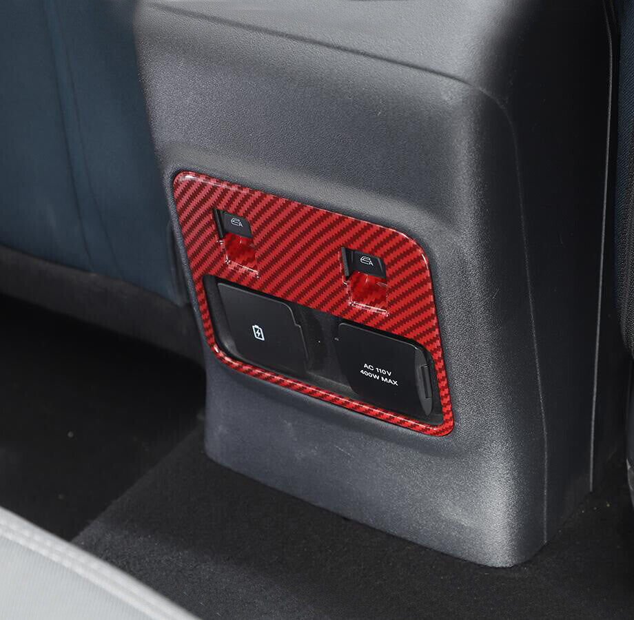 For 21-2023 Bronco Red Carbon Fiber Rear Window Control Switch Button Trim v