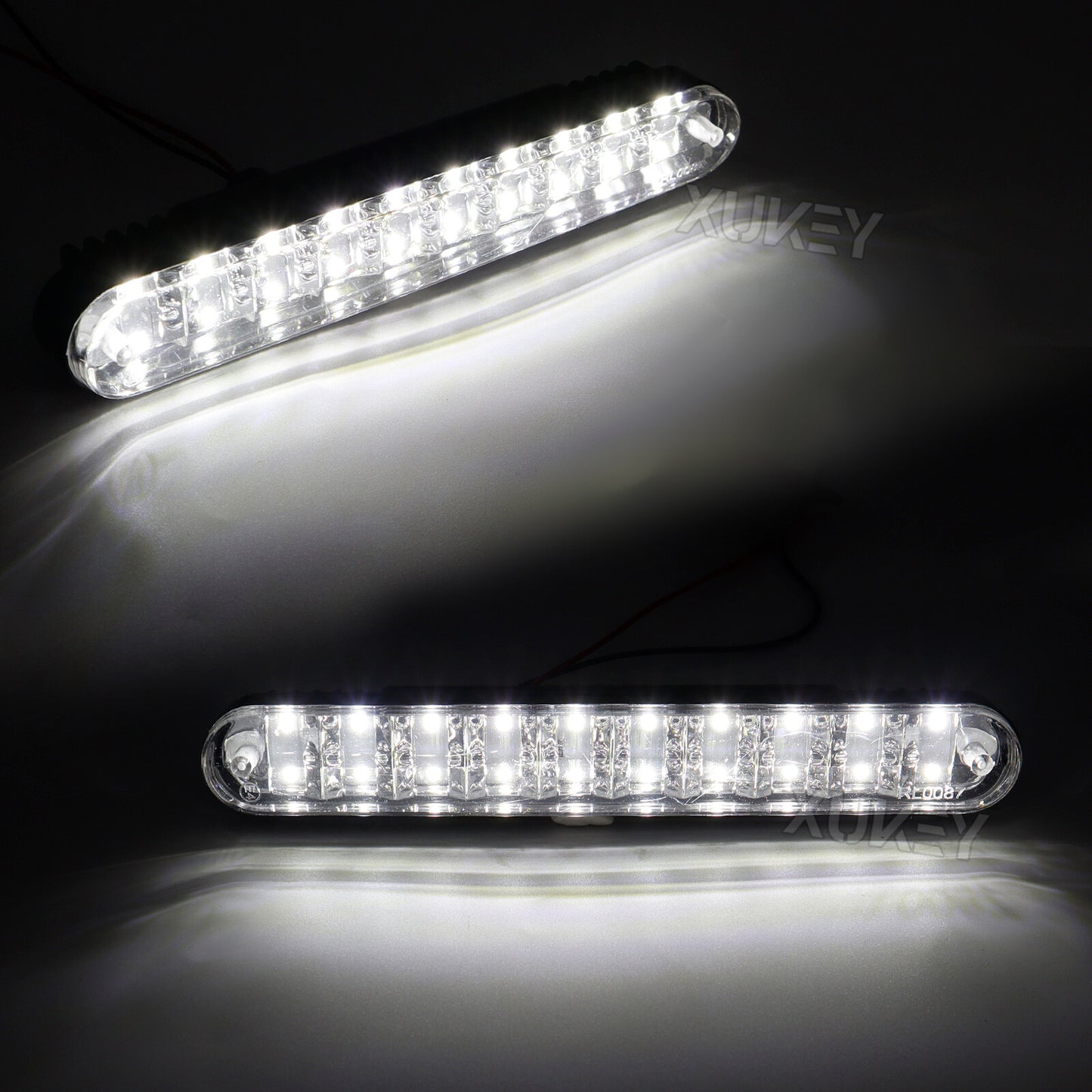 2pcs 12V universal 20LED white daytime running lights daytime running lights DRL headlights car