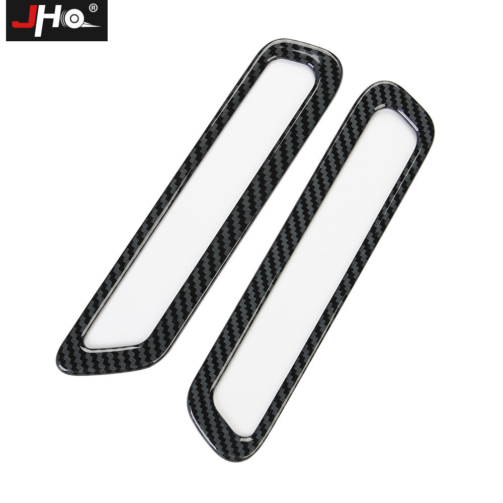 Carbon Fiber A Post Air Outlet Vent Cover Trim Black Deco for Ford Explorer 2020