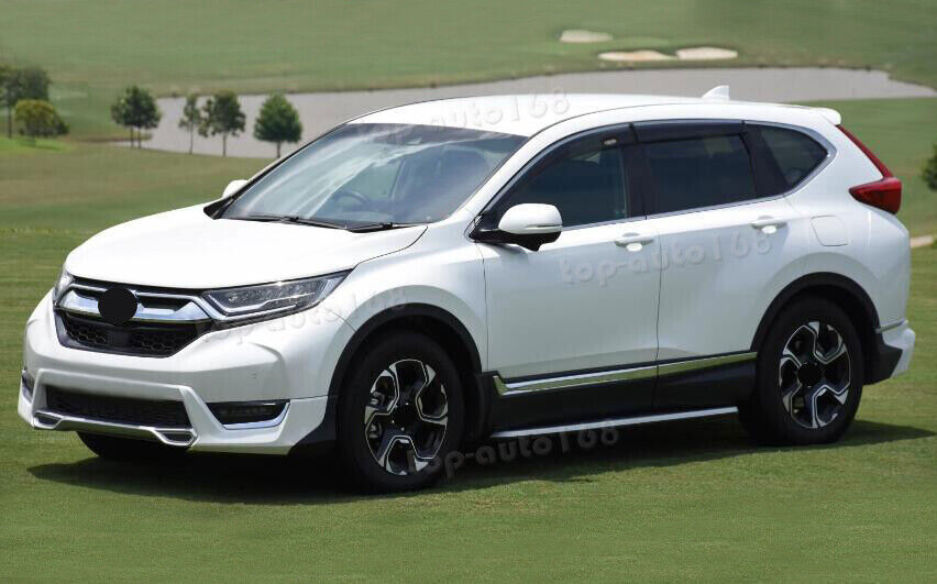 4x for Honda CR-V 2017-2022 Window Visors Sun Rain Guard Deflector W/Chrome Trim