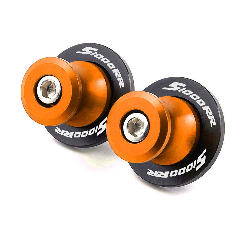 for BMW S1000R S1000RR 14-18 M8 Orange Swingarm Spools Coil Slider Stand Screws