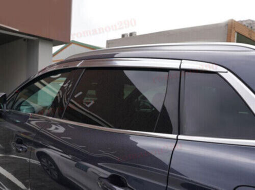 for Lincoln Nautilus 2019-2022 Chrome Side Window Vent Visor Sun Rain Wind Guard