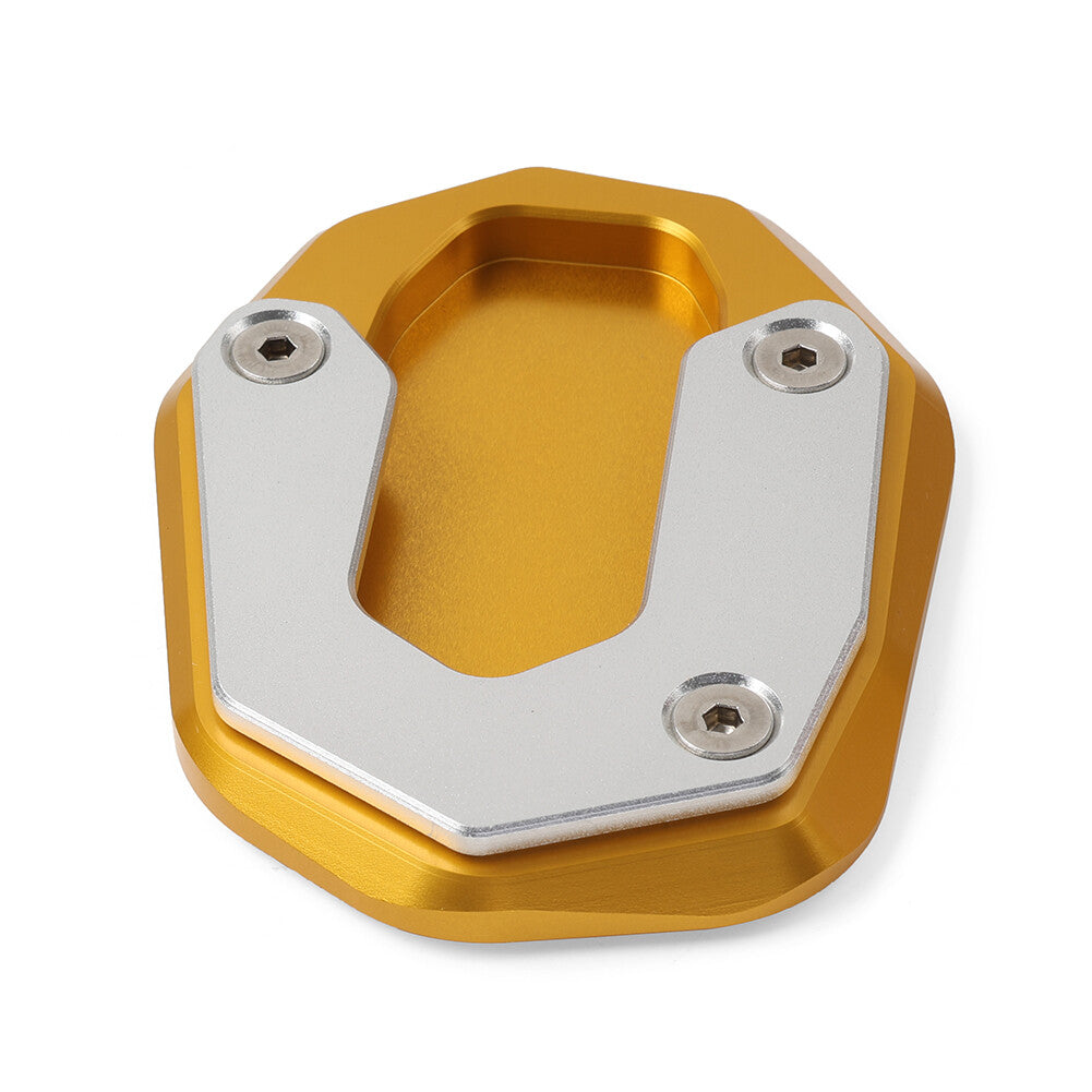 Kickstand FootSide Stand Plate Extension Pad for Ducati Scrambler 800 14-18 gold Q