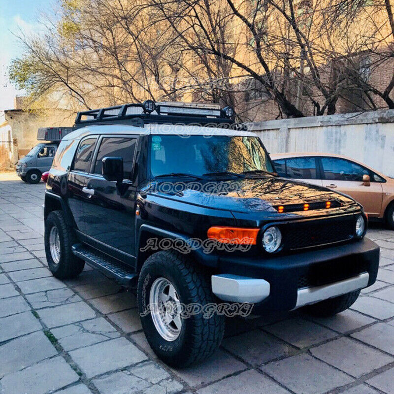 for Toyota FJ Cruiser 2007-2020 LED Car Front Upper Hood Grille Light Bars Decor