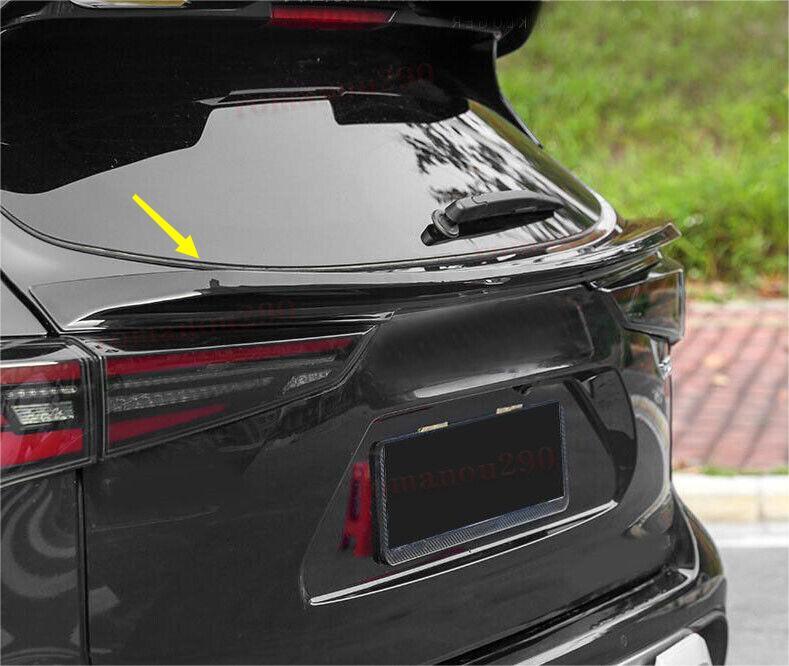 for Toyota Highlander 2020-23 Glossy Black ABS Rear Tail Trunk Door Spoiler Wing