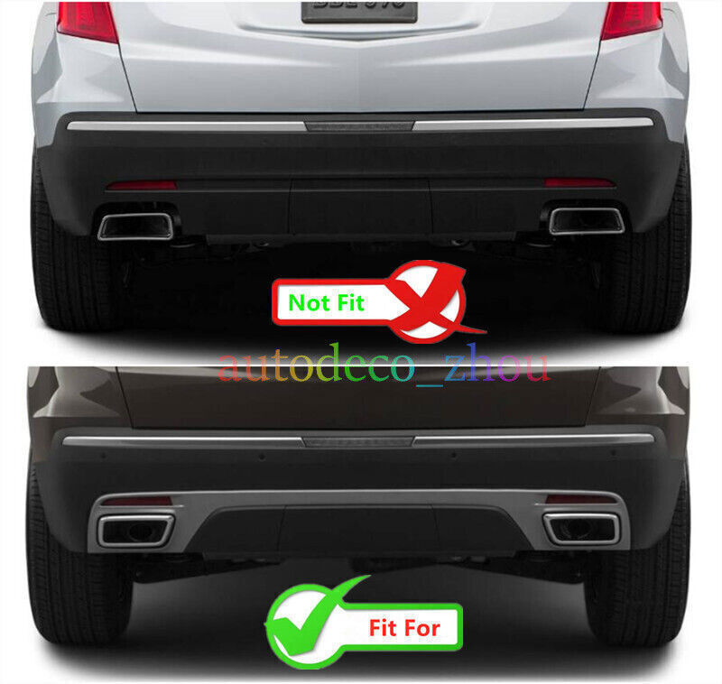 for Cadillac XT5 2020-24 Black Rear Exhaust Muffler Tip Tail Pipe Trim Frame 2P