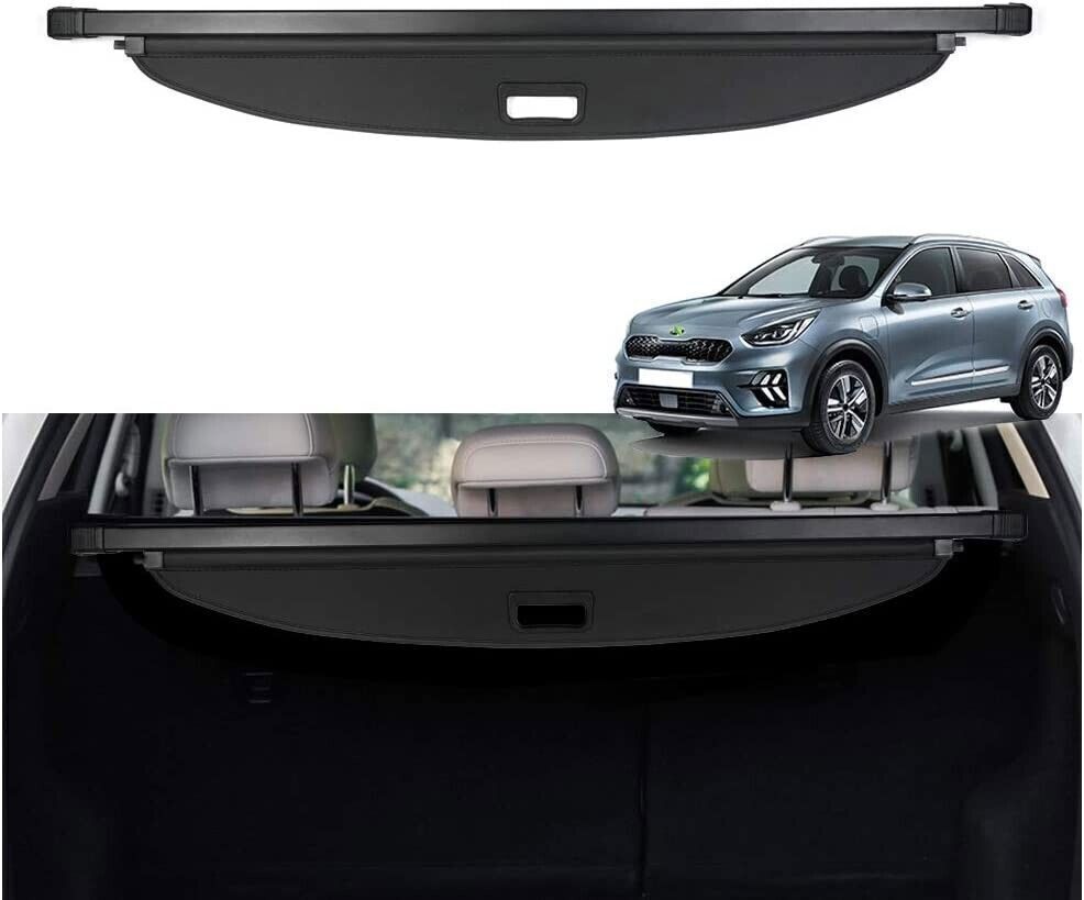 for Kia Niro 2016-22 Black Parcel Shelf Load Cargo Cover Security Luggage Blind