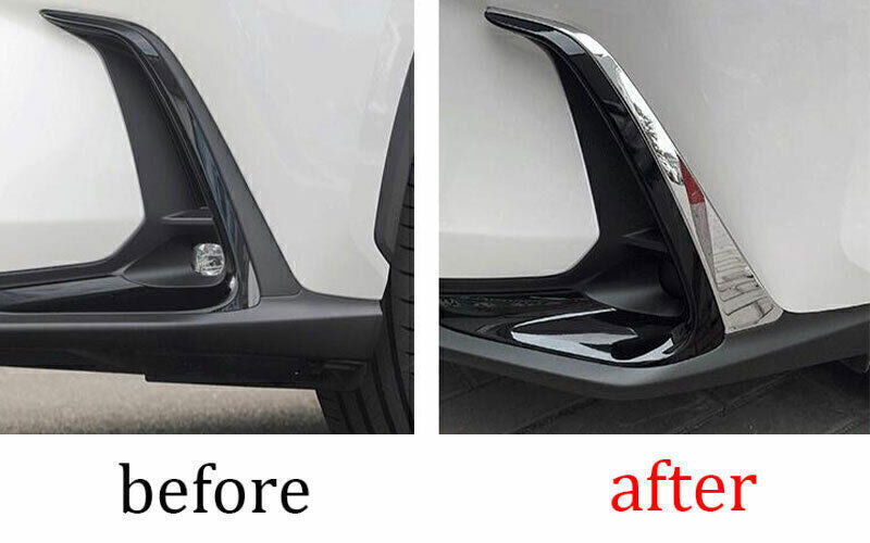Chrome Front Fog Light Eyelid Molding Trim for Lexus NX 250 350H 450h+ 22-2024