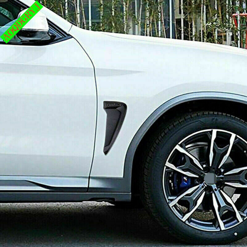 for Honda for Civic Carbon Fiber ABS Side Fender Wheel Eyebrow Emblem Trim Covers