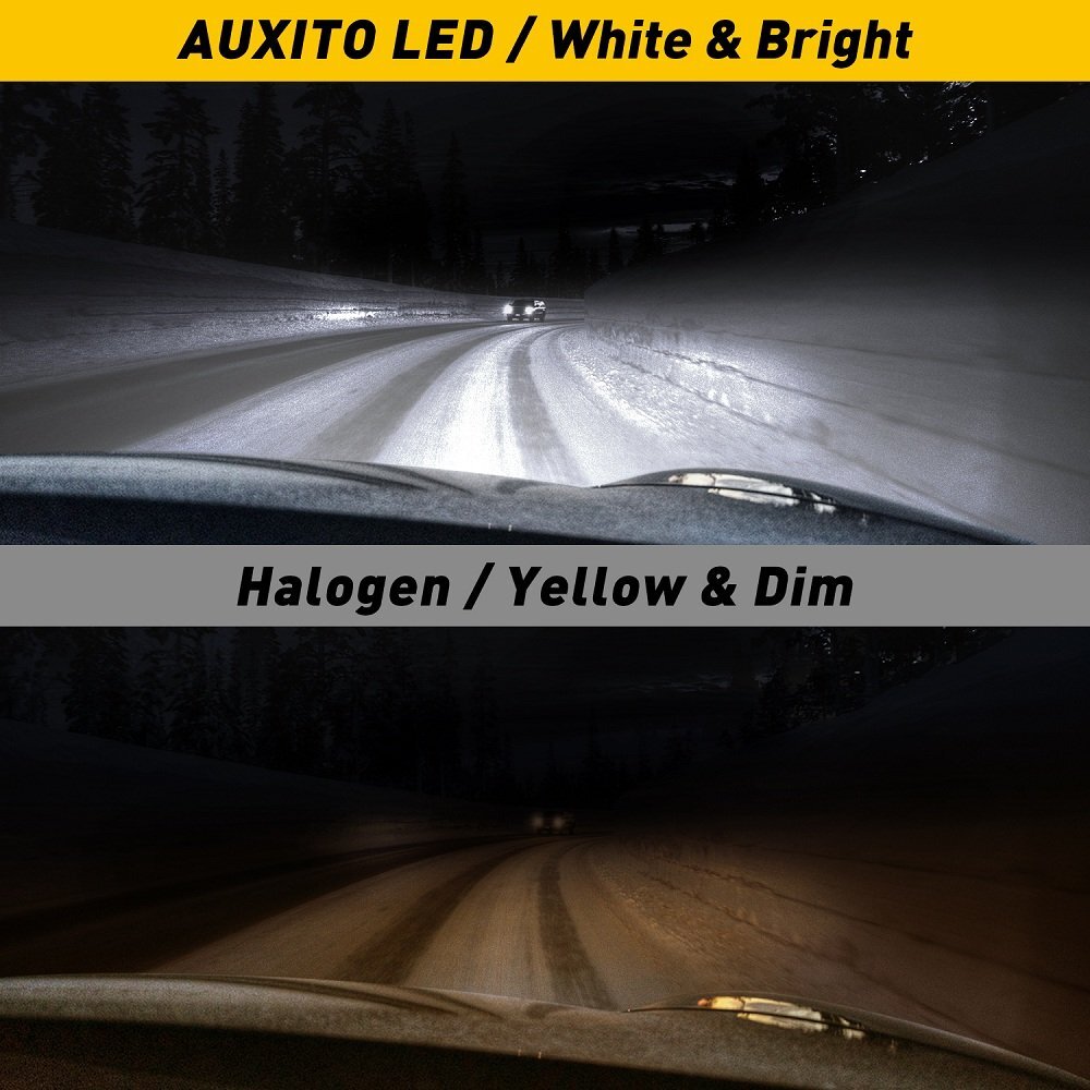 AUXITO 9007 HB5 24000LM LED White Grand Lamp/Buddha Light F-150 1992 - 1998