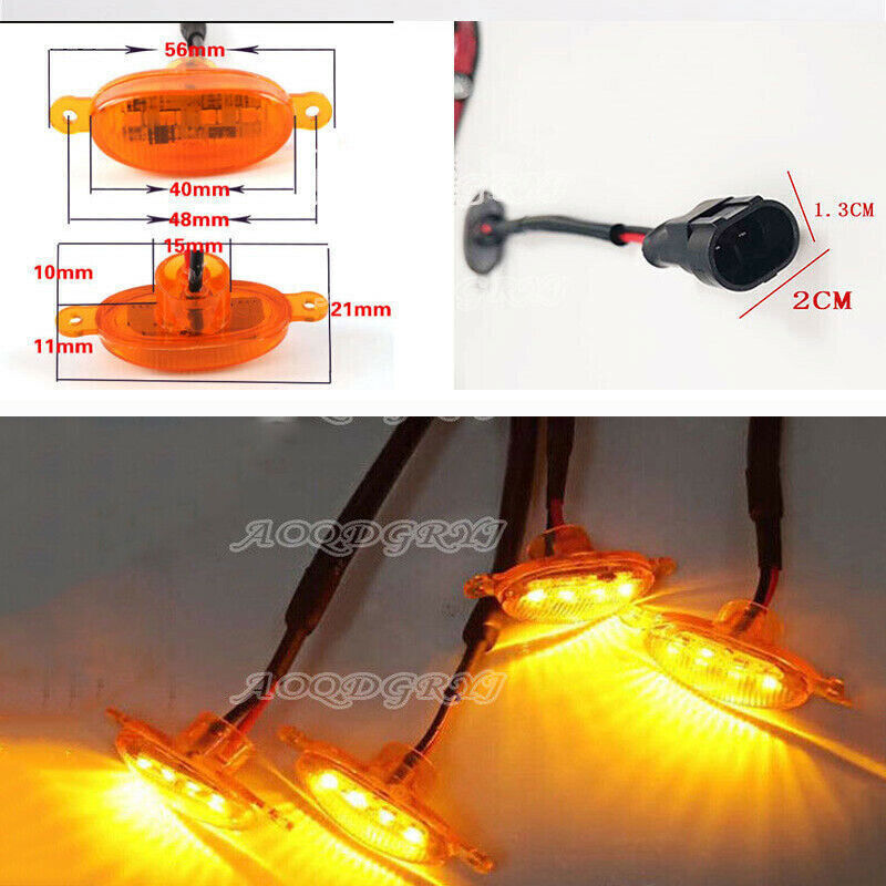 for Ford Explorer 2020-2024 yellow Style Front Grill LED Marker Light Kit