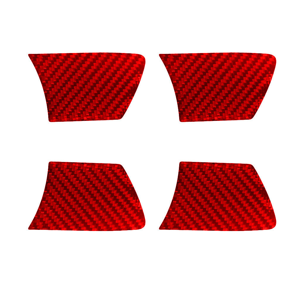 Red Carbon Fiber Center Console Gear Shift Trim For 6 E63 E64 2004-10 v