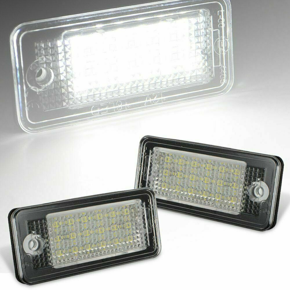 LED license plate lighting for Audi A3 8P S3 for A4 B6 B7 for A6 S6 for A8 Q7 pair