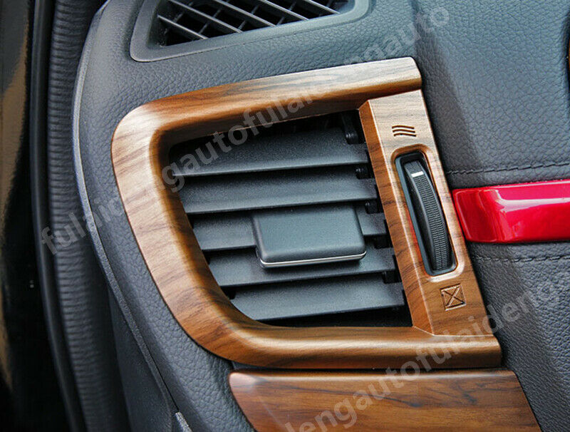 for Honda CR-V CRV 2017-2022 Wood Grain Dashboard Air Vent Outlet Cover Trim 5X