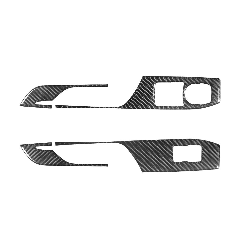 Red Carbon Fiber Automatic Console Outer Frame Trim for Jeep for Wrangler 2007-2010 v