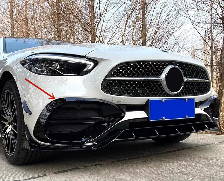 Gloss Black Fog Light Frame Cover Bezel For C-Class W206 2022-2023 n