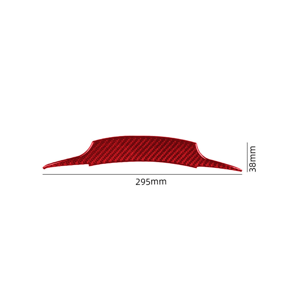 Red Carbon Fiber Interior Steering Wheel Cover Trim for Toyota Supra A90