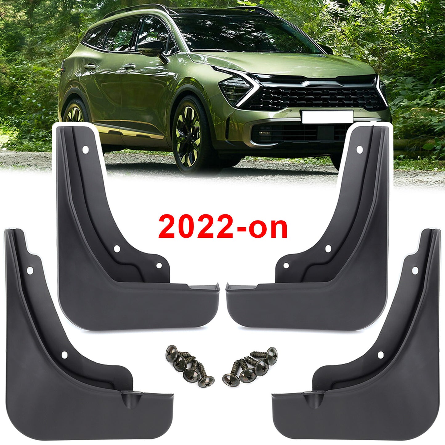 4pcs Front Rear Mud Flaps Splash Guards Mudguards for KIA Sportage NQ5 2022-2024 Q