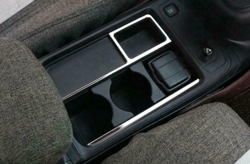 Console Storage Box Cover Trim 2X Fit for Honda CRV CR-V 2012-2016 Chrome Steel