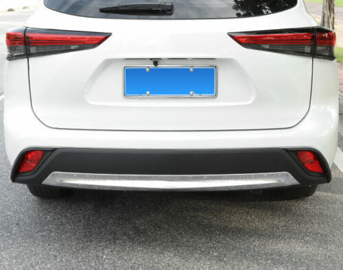 Chrome for Toyota Highlander 2020-2023 Cover Trim Rear Bumper Strip Protector