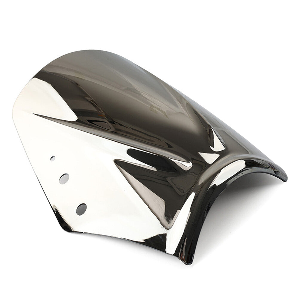 Universal Silver Motorcycle Windshield Wind Screen Deflector Wind Shield
