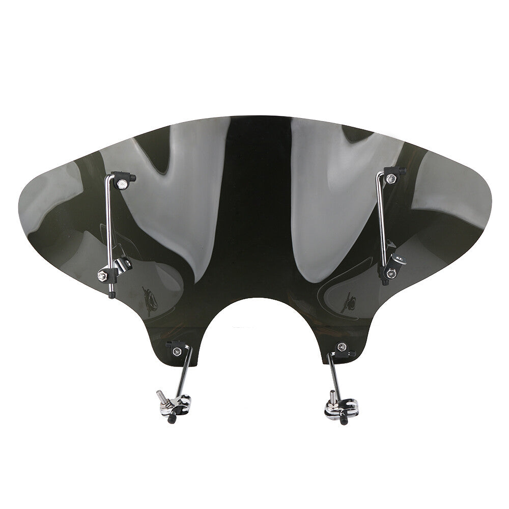 Universal 7-inch motorcycle headlight windshield with mounting kit