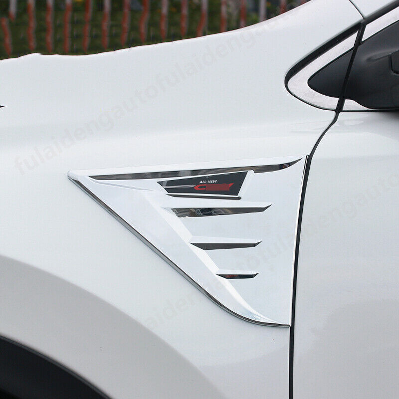 for Honda CRV CR-V 2017-2022 ABS Chrome Fender Side Air Outlet Decal Cover Trim
