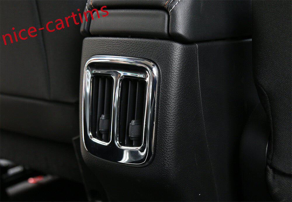 Chrome ABS Rear Air Conditioner Vent Outlet Panel Cover for Jeep Compass 2017-20