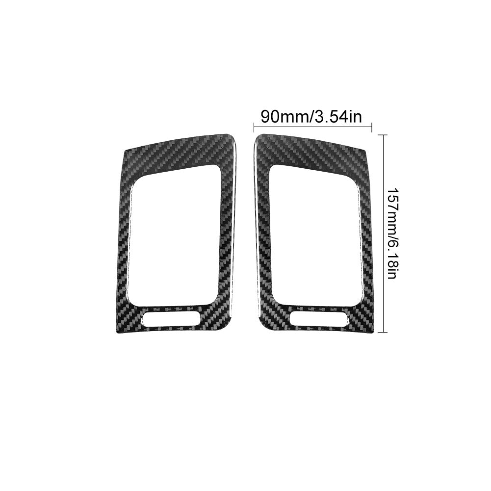 Red Carbon Fiber Interior Below Climate Control Cover Trim for Acura TSX 2009-14 v