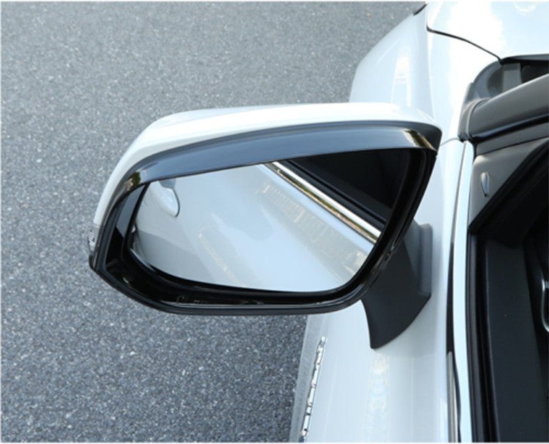For 2020-2022 Highlander for Toyota Bright black Rear View Mirror Rain Eyebrow Trim