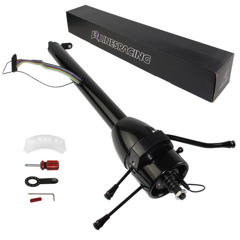 LR GM Black 28'' Tilt AT Automatic Style Steering Column Universal for GM Cars