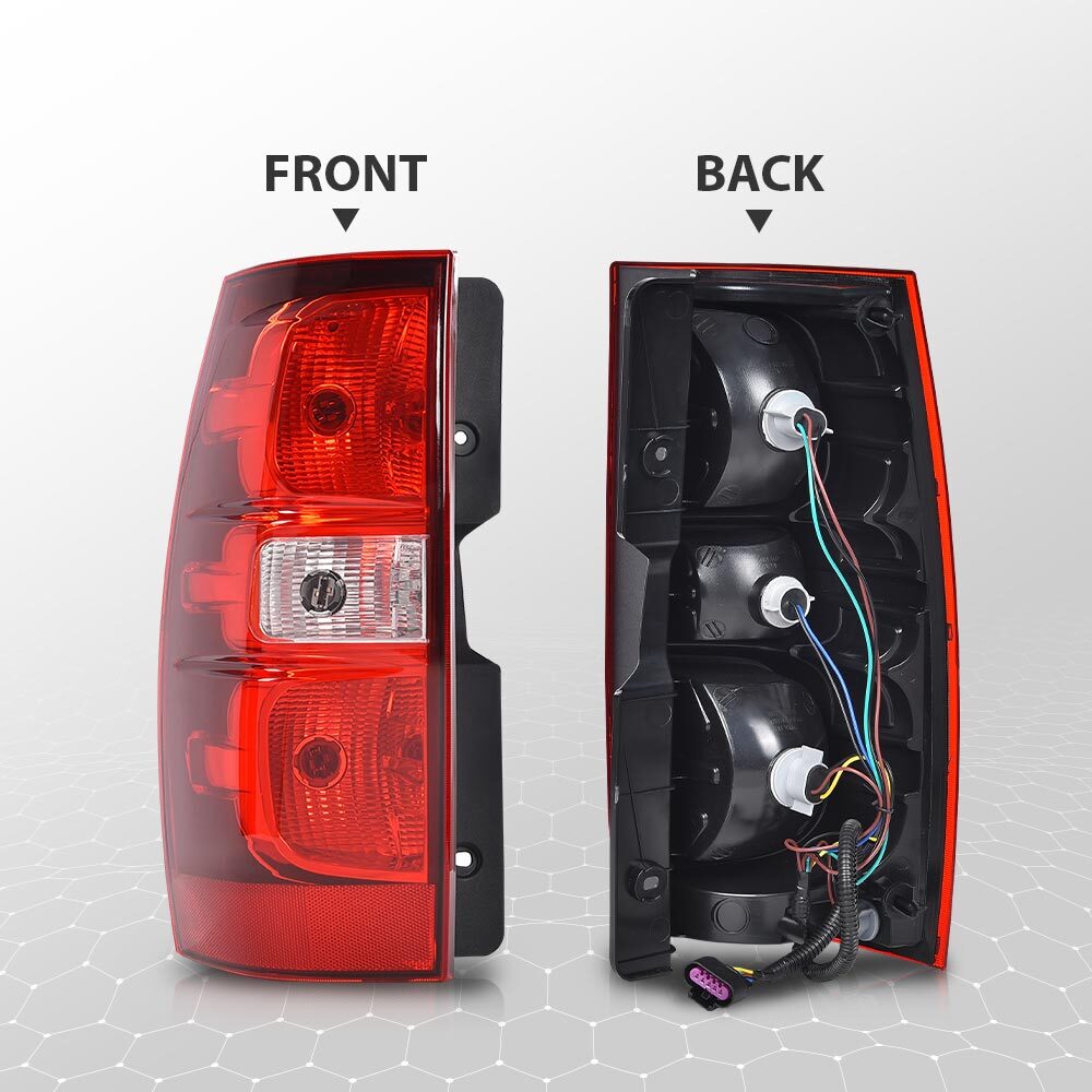 Tail Light Fits 07-14 for Tahoe Suburban 1500 LH Driver with Bulb - v