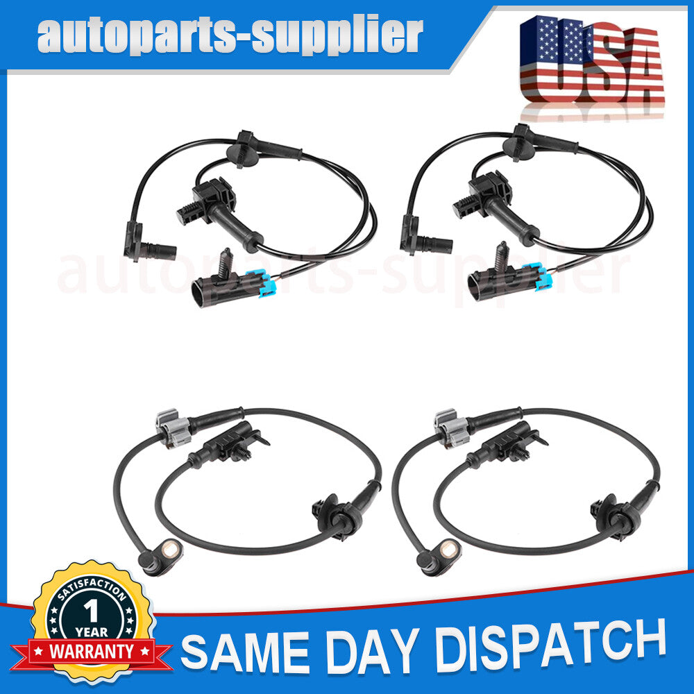 Four front and rear ABS wheel speed sensors for Chevrolet Avalanche for GMC for Yukon for Cadillac .