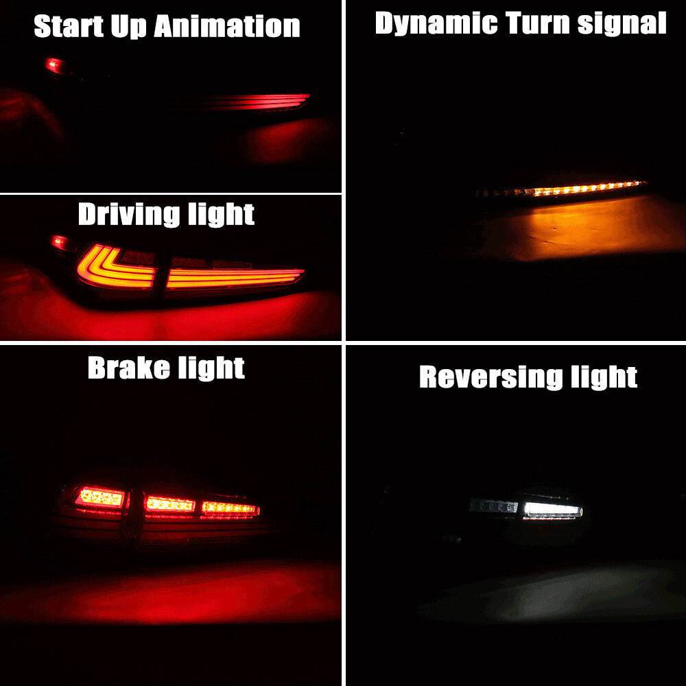 LED taillights with start-up animation for 2020-2022 for Toyota Highlander