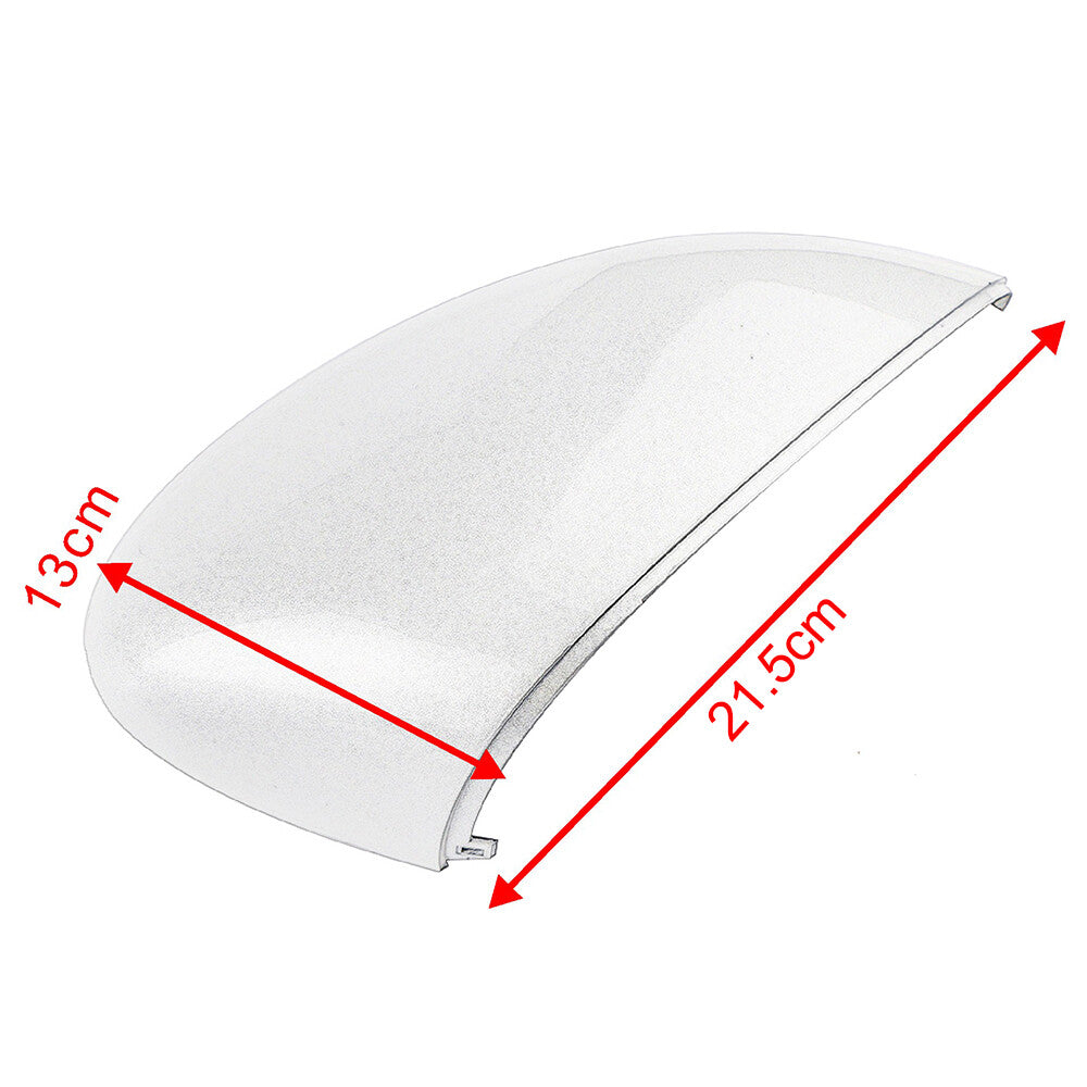 Wing Mirror Cover Cap Driver Side Glossy Grey for Ford Fiesta MK7 2008-17