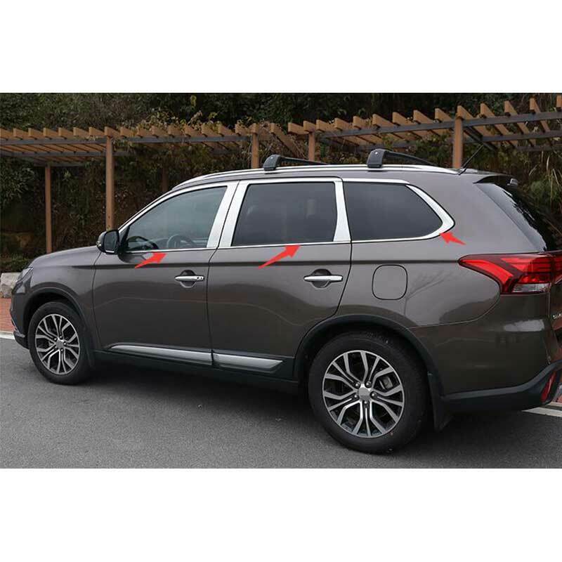 for Mitsubishi Outlander 2013-2020 silver Window Bottom Sill Strip Molding Trim