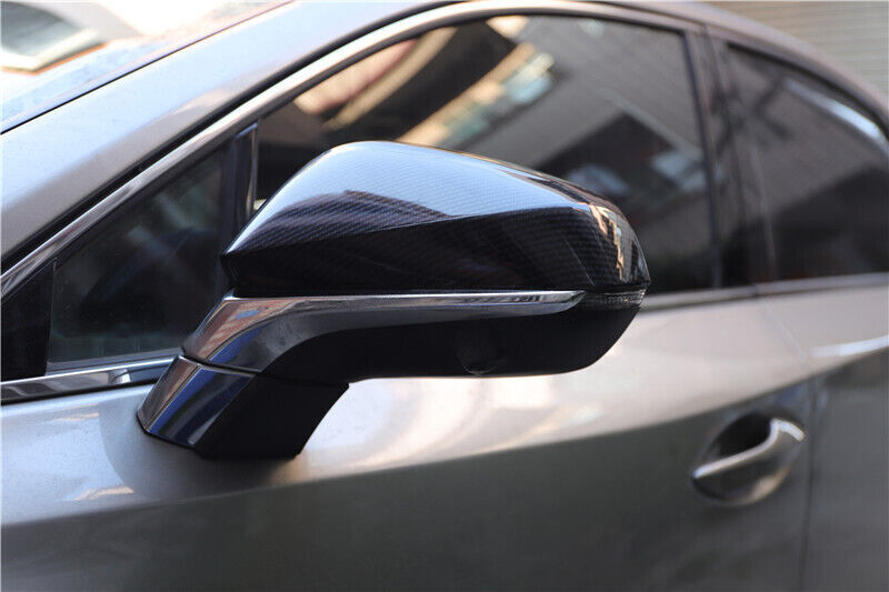 Rear View Side Door Mirror Cover Fit for Lexus NX 2015-2020 Black Carbon Fiber