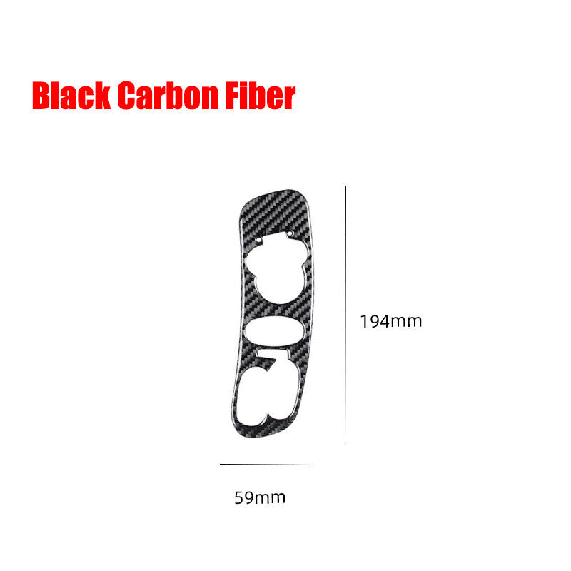 for Corvette C5 1998-2004 Carbon Fiber Window Switch Button Decorative Sticker - n