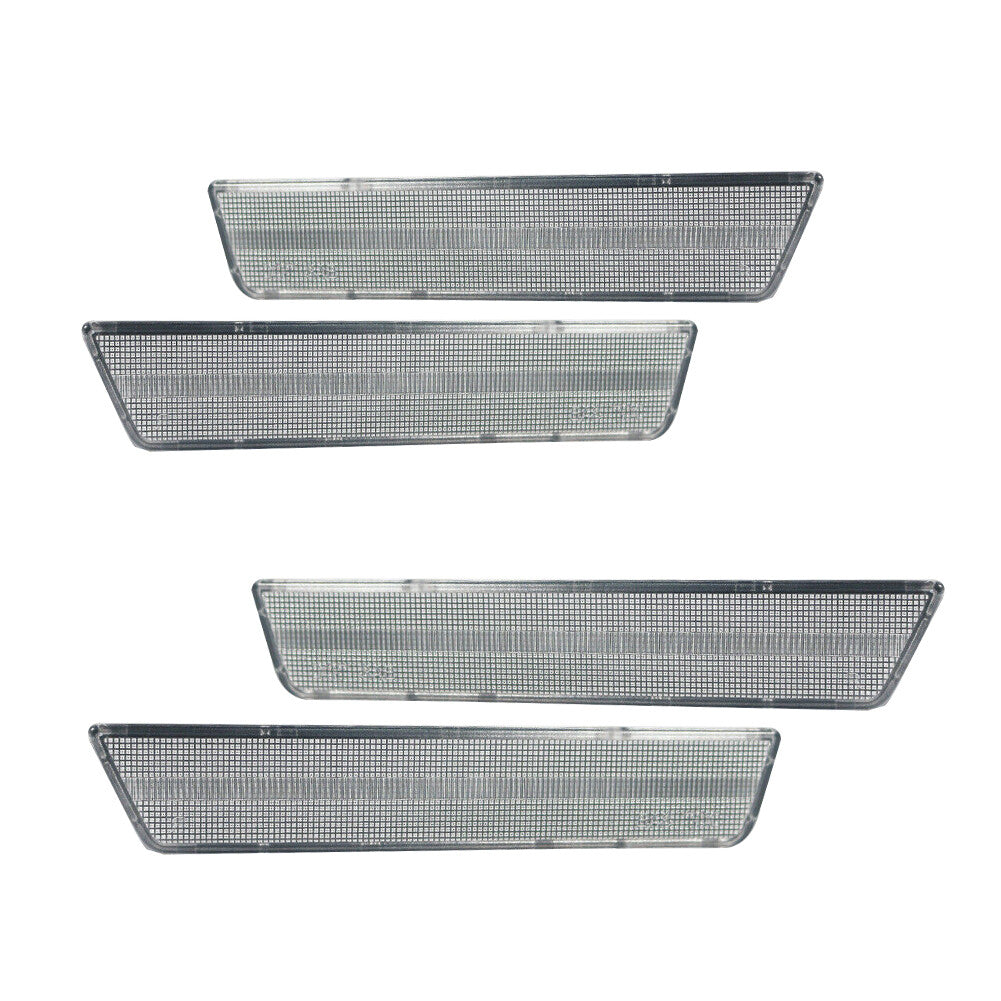 4pcs Clear Lens Front and Rear Side Marker Light Housing for 2008-14 for Dodge for Challenger - v